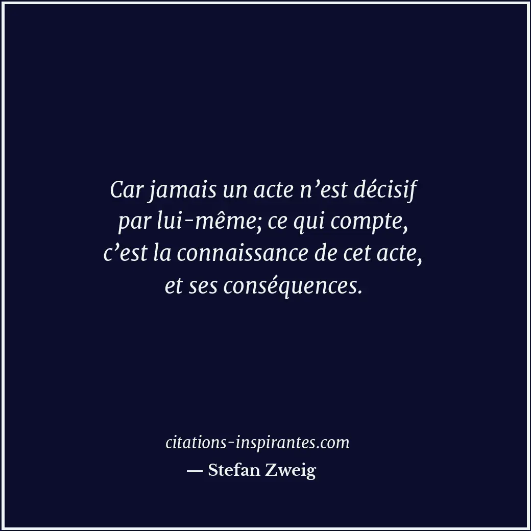 Citation de Stefan Zweig