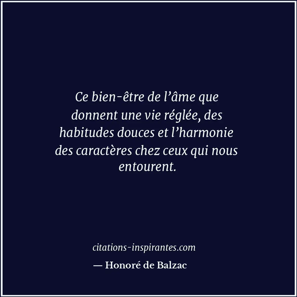 Citation de Honoré de Balzac
