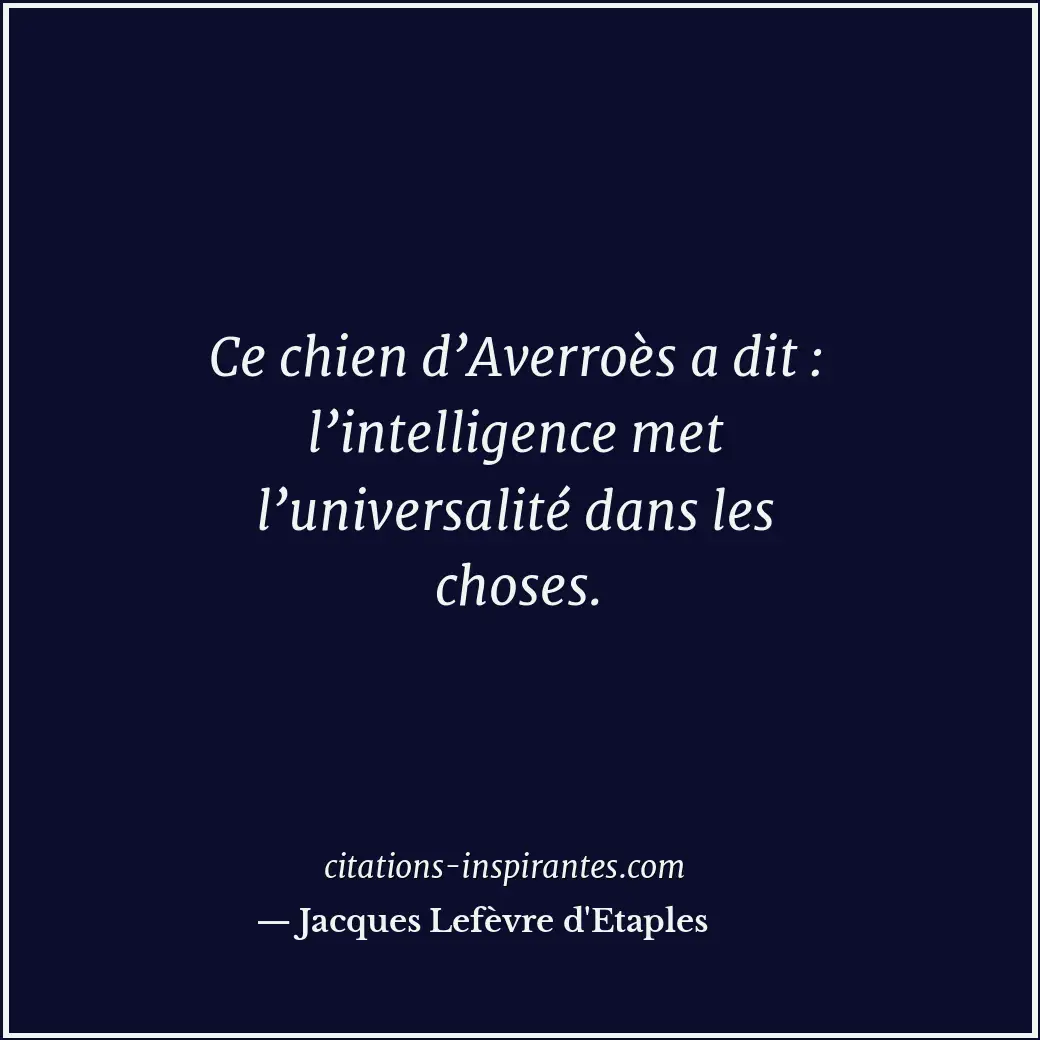 Citation de Jacques Lefèvre d'Etaples