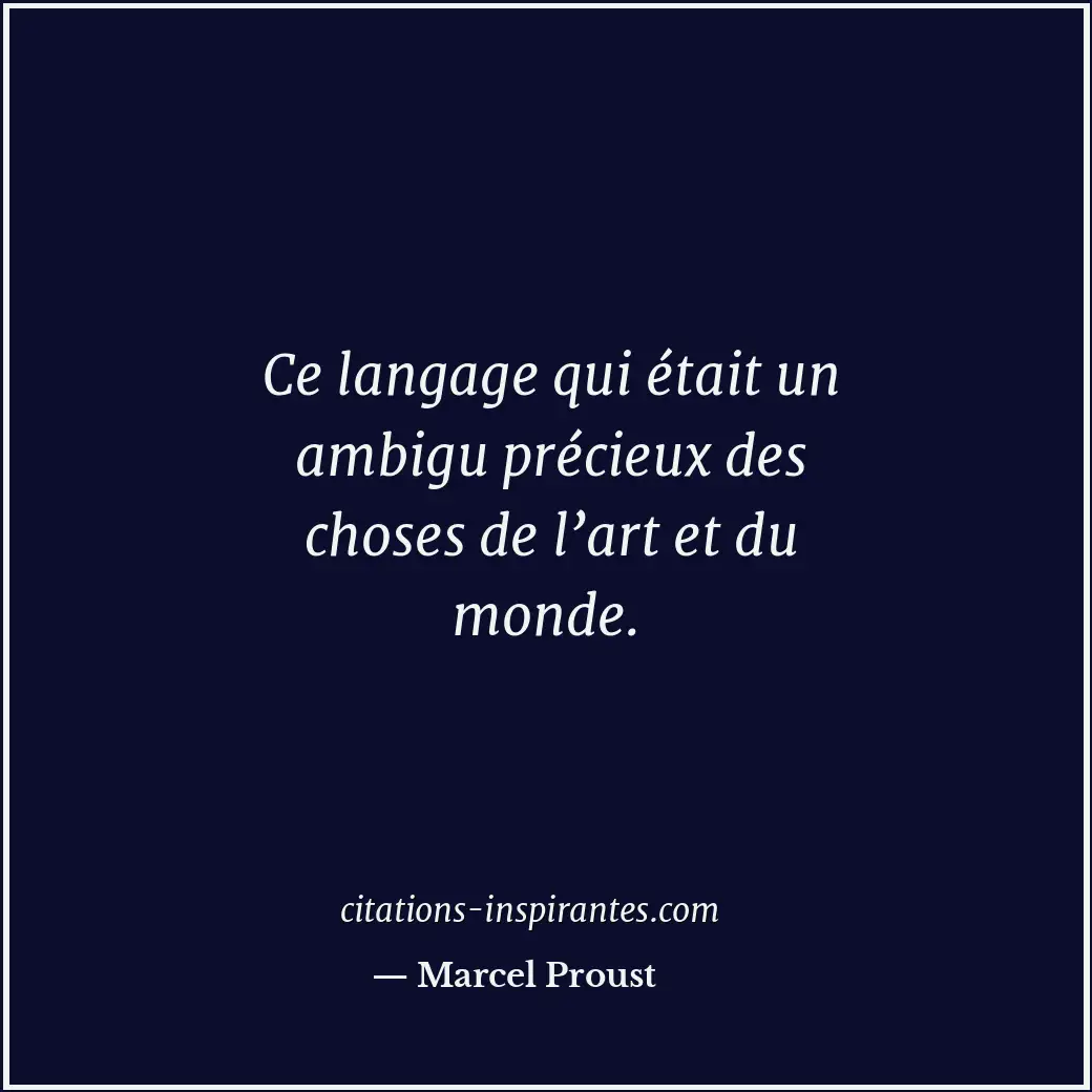 Citation de Marcel Proust