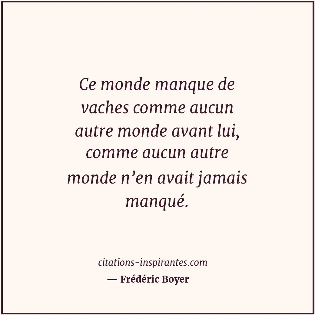 Citation de Frédéric Boyer