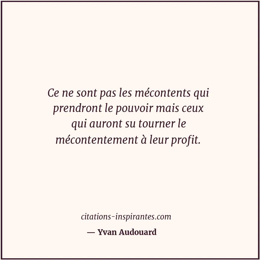 Citation de Yvan Audouard