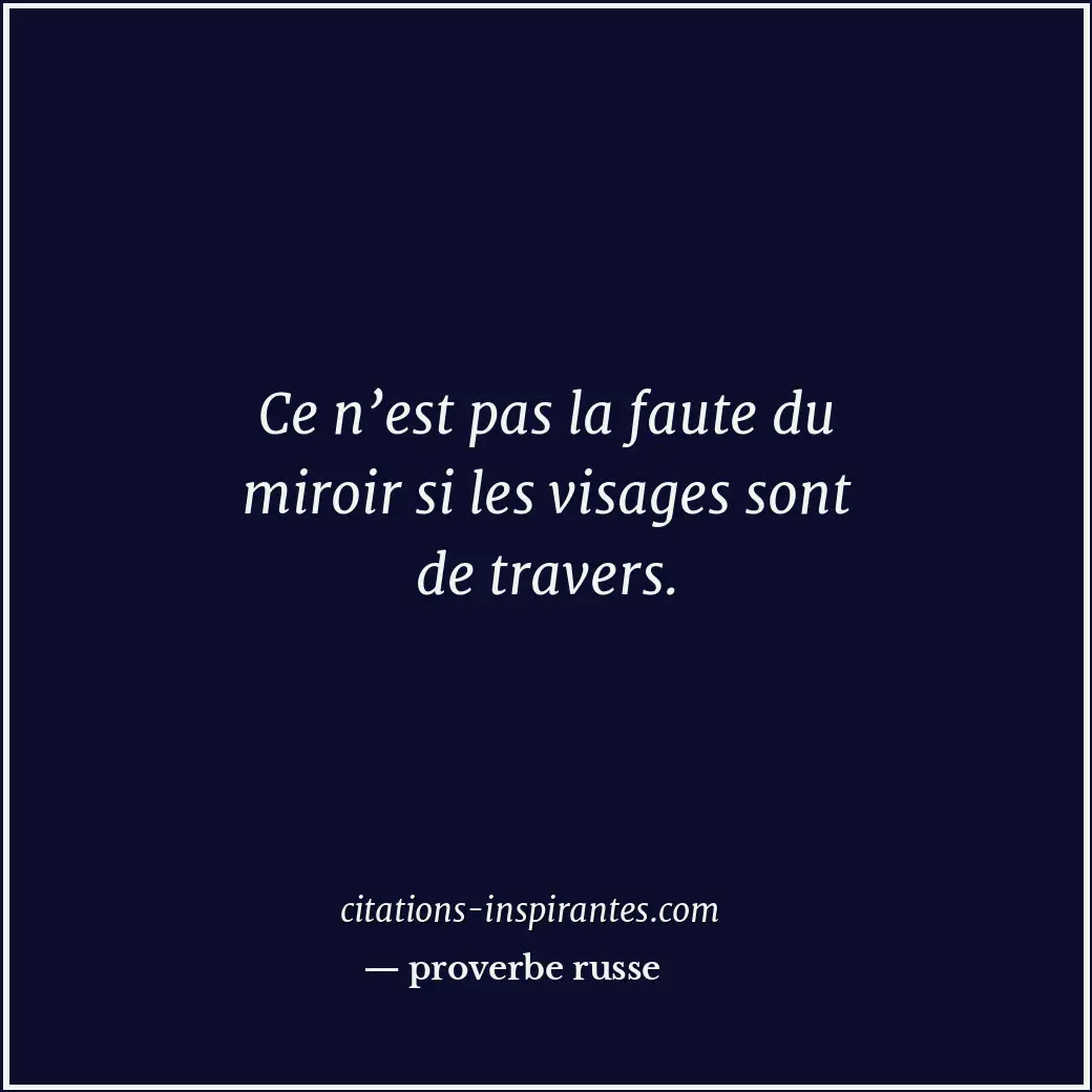 Citation de proverbe russe