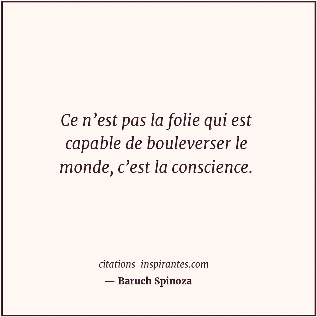 Citation de Baruch Spinoza