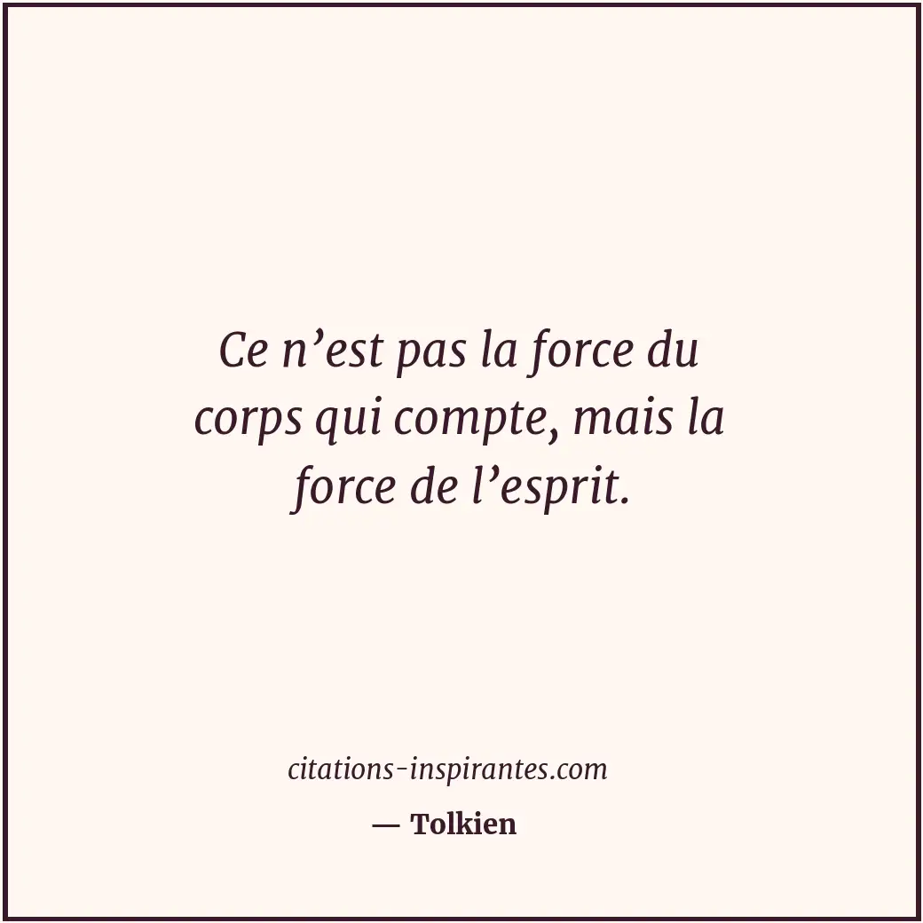 Citation de Tolkien