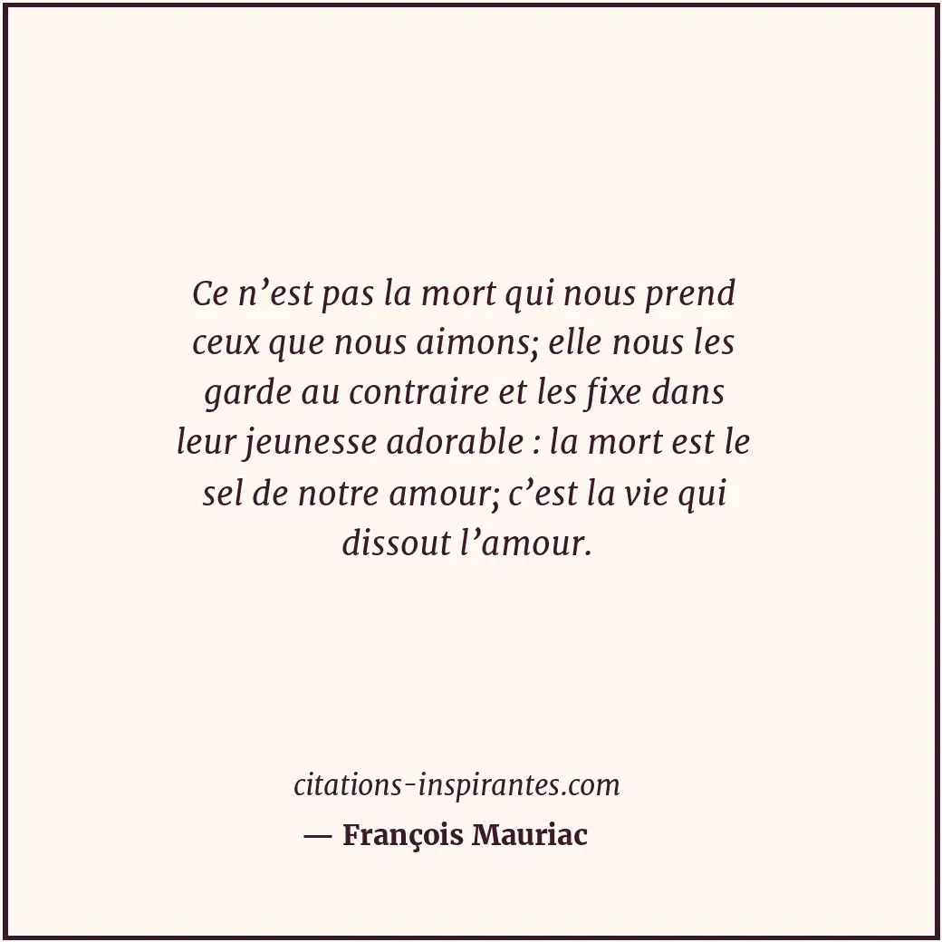 Citation de François Mauriac