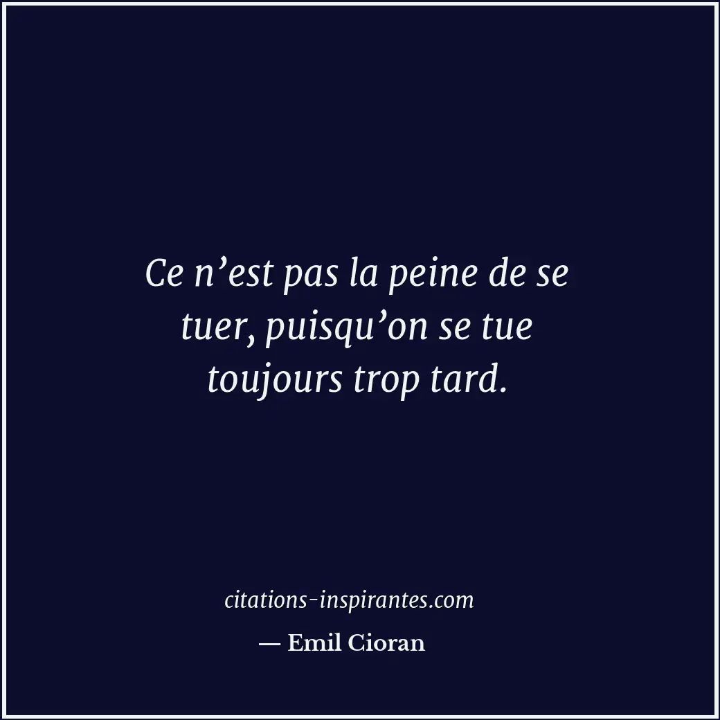Citation de Emil Cioran