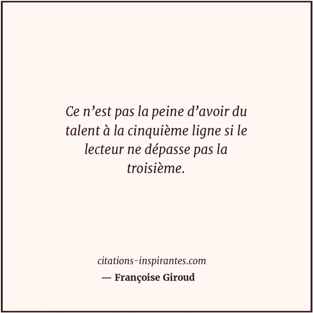Citation de Françoise Giroud