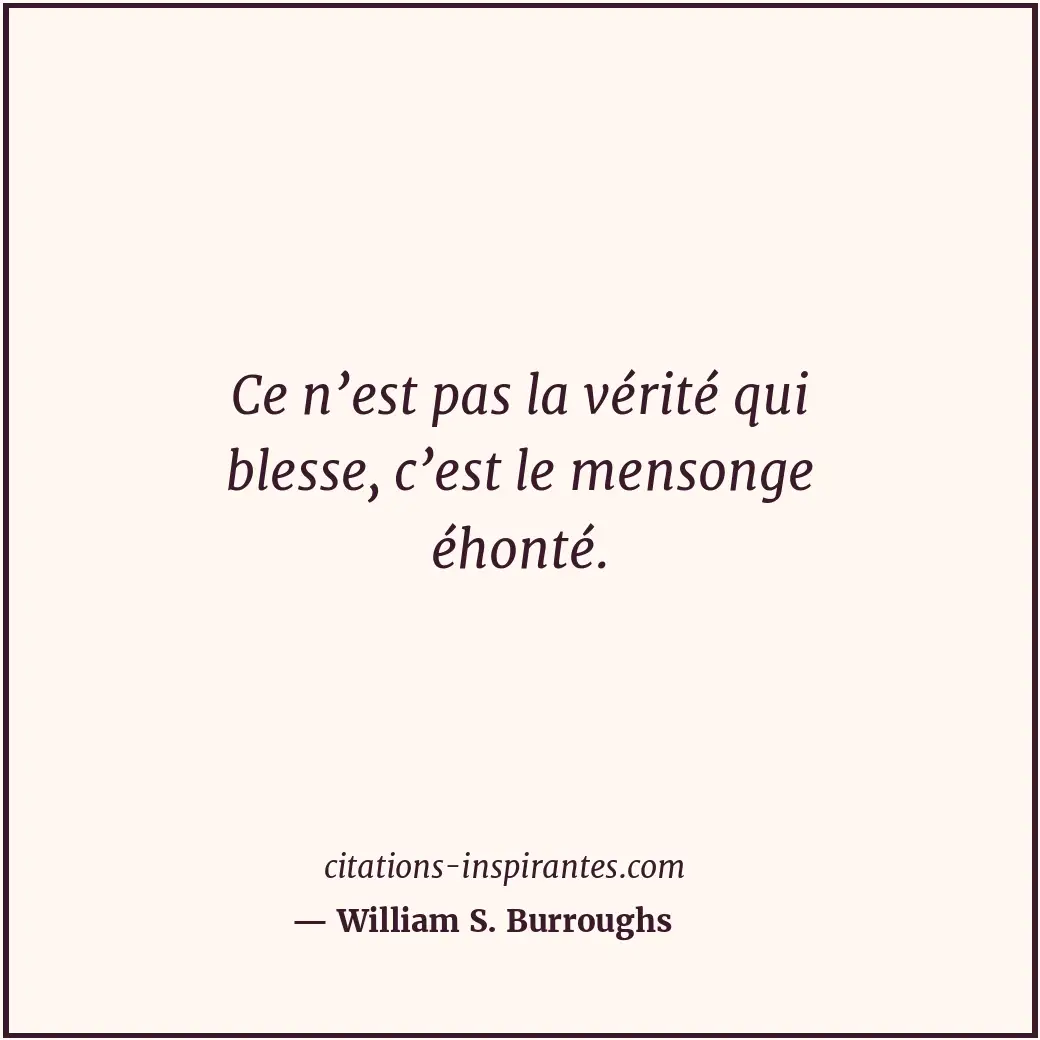 Citation de William S. Burroughs