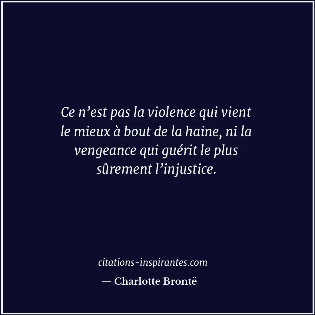 Citation de Charlotte Brontë