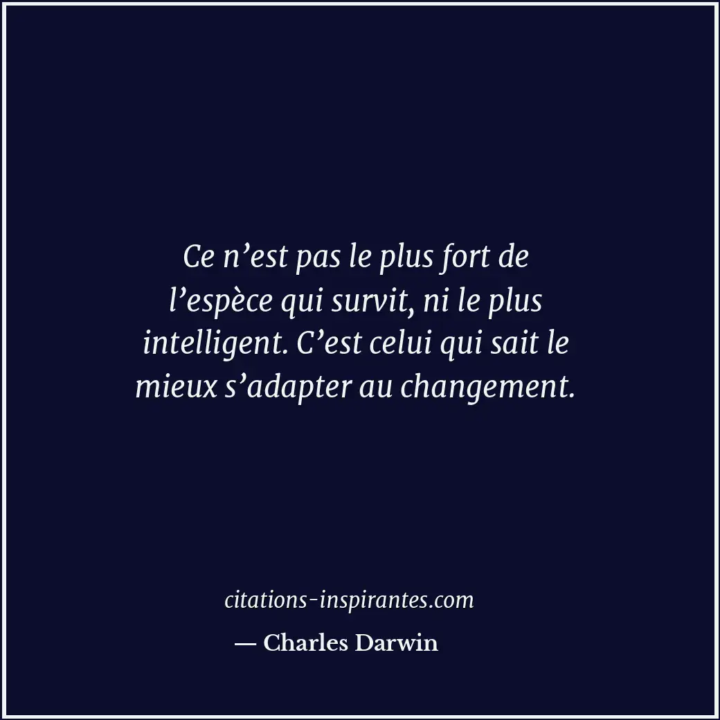 Citation de Charles Darwin