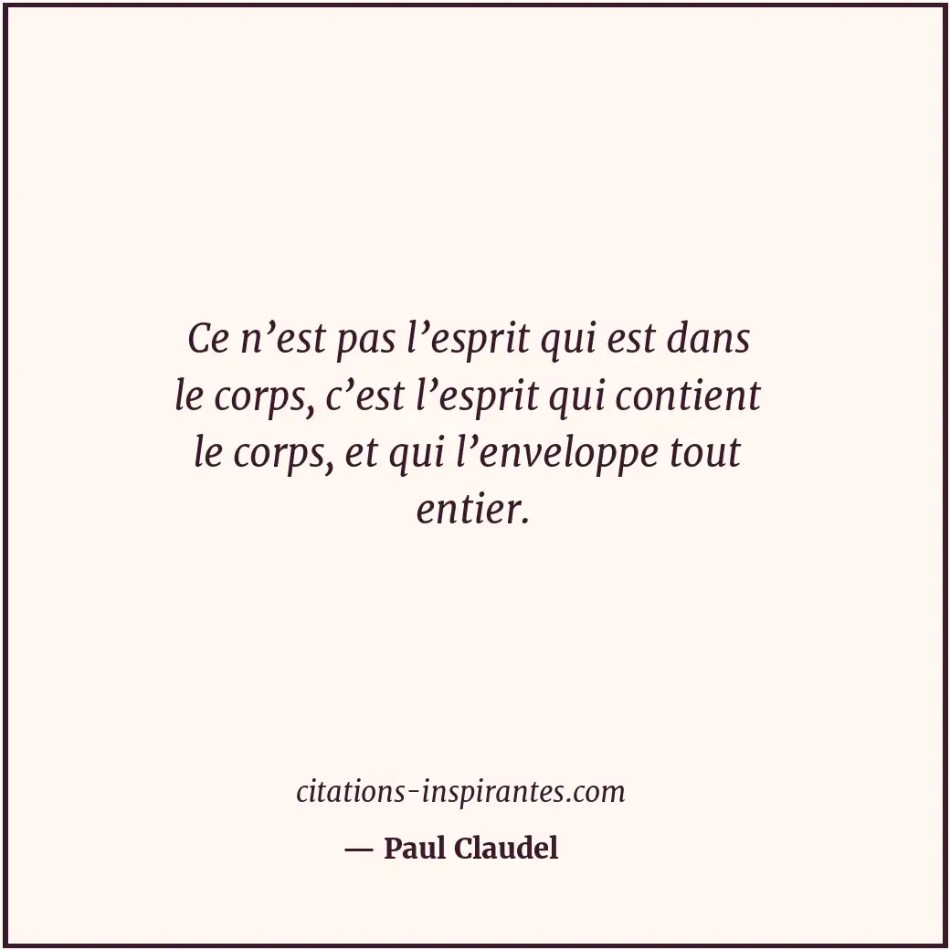 Citation de Paul Claudel