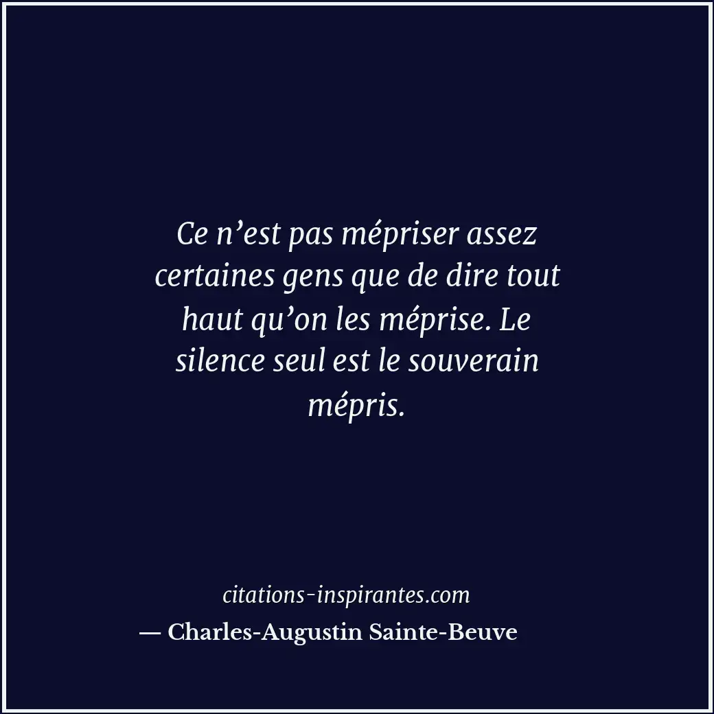 Citation de Charles-Augustin Sainte-Beuve