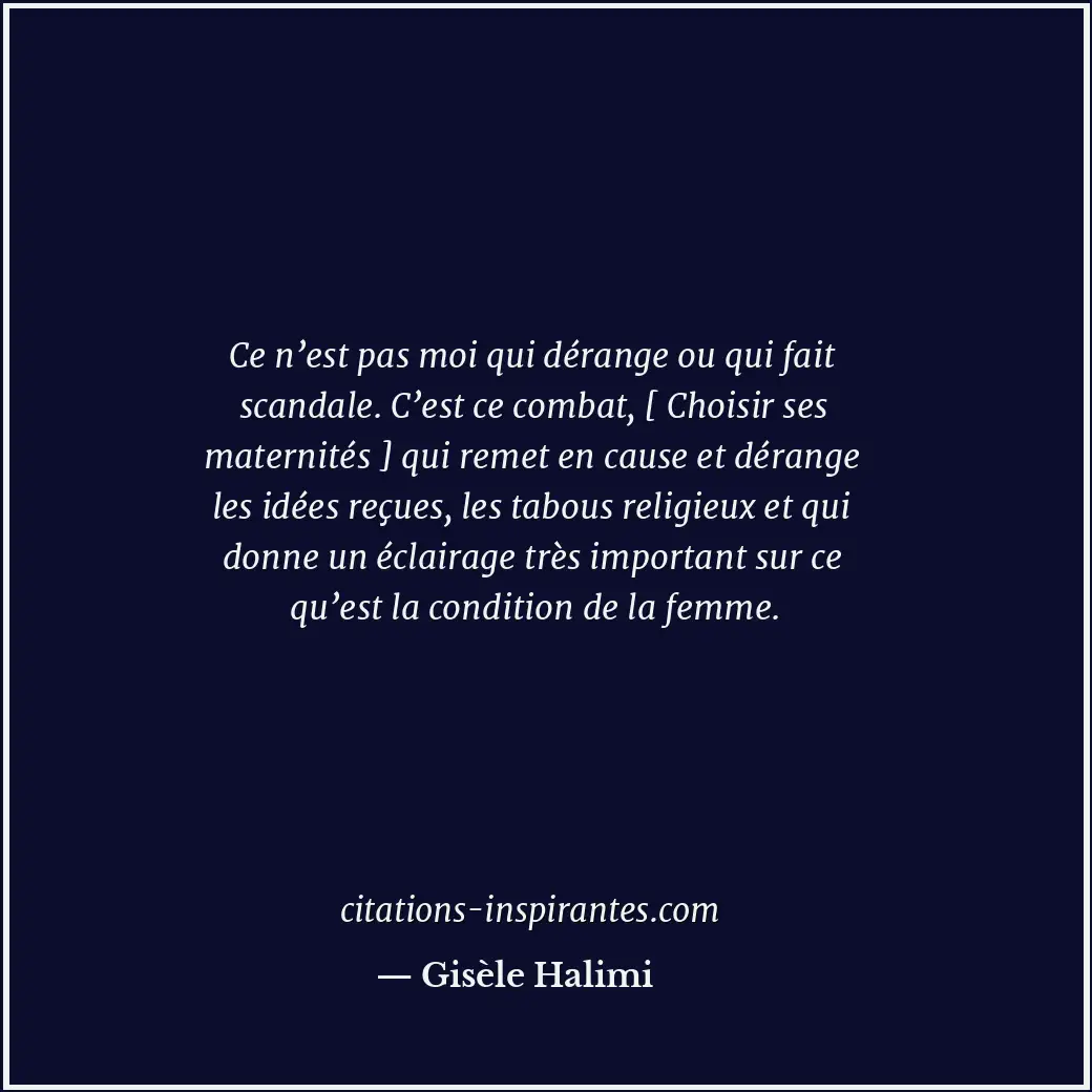 Citation de Gisèle Halimi