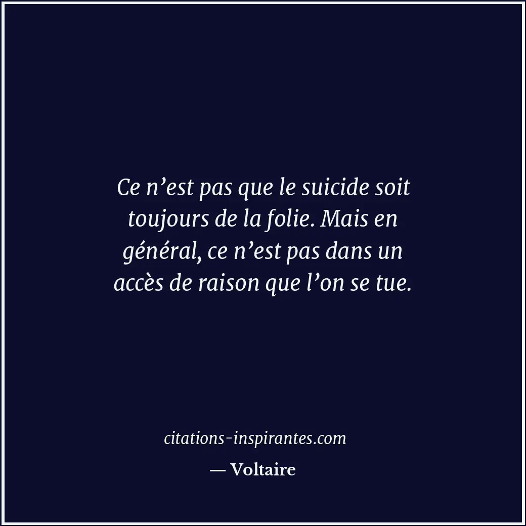 Citation de Voltaire