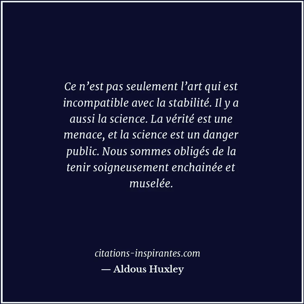 Citation de Aldous Huxley