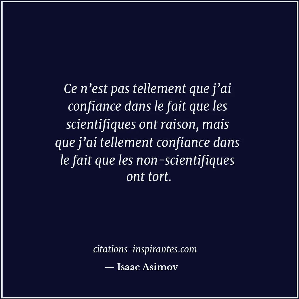 Citation de Isaac Asimov