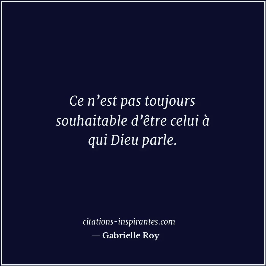 Citation de Gabrielle Roy