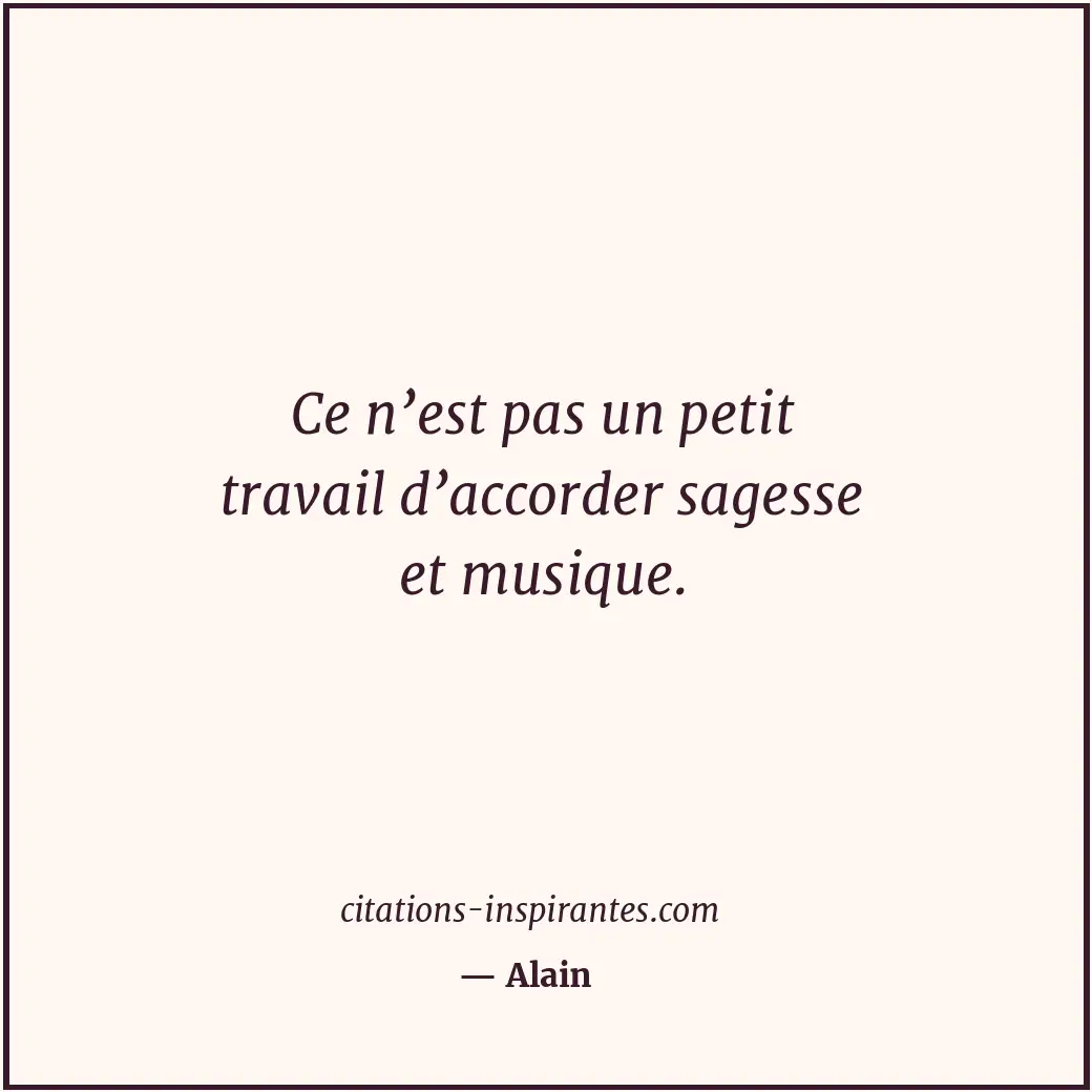 Citation de Alain
