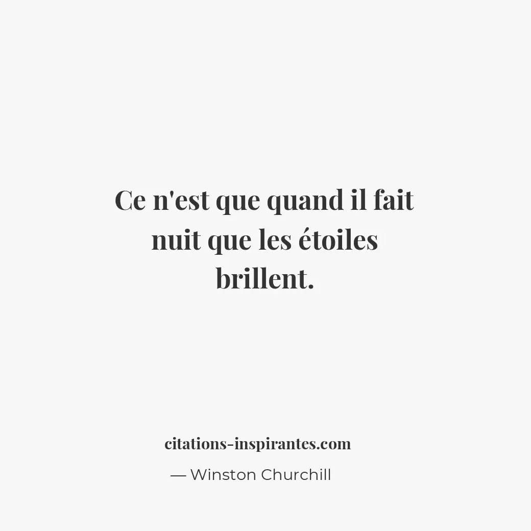 Citation de Winston Churchill