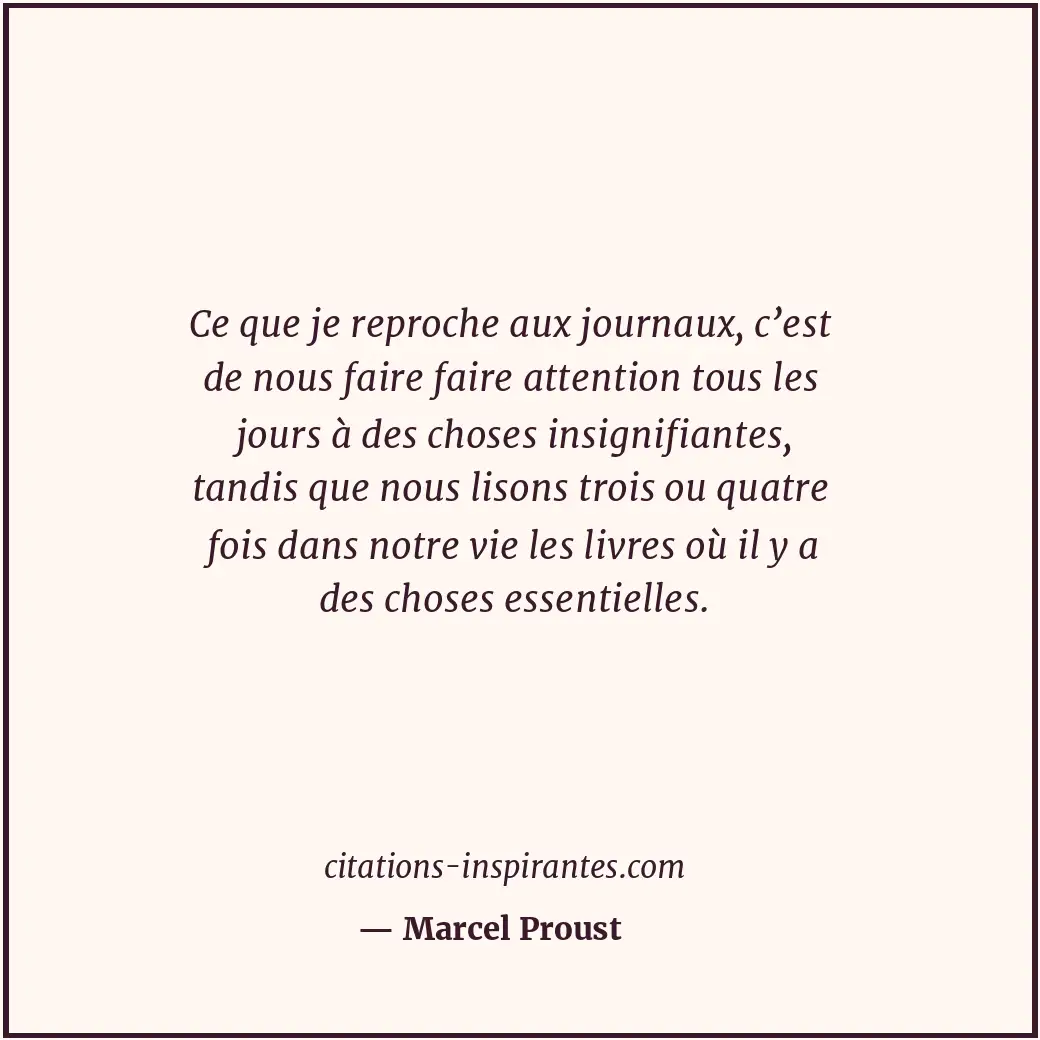 Citation de Marcel Proust