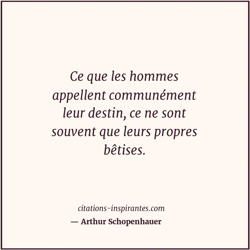 Citation de Arthur Schopenhauer