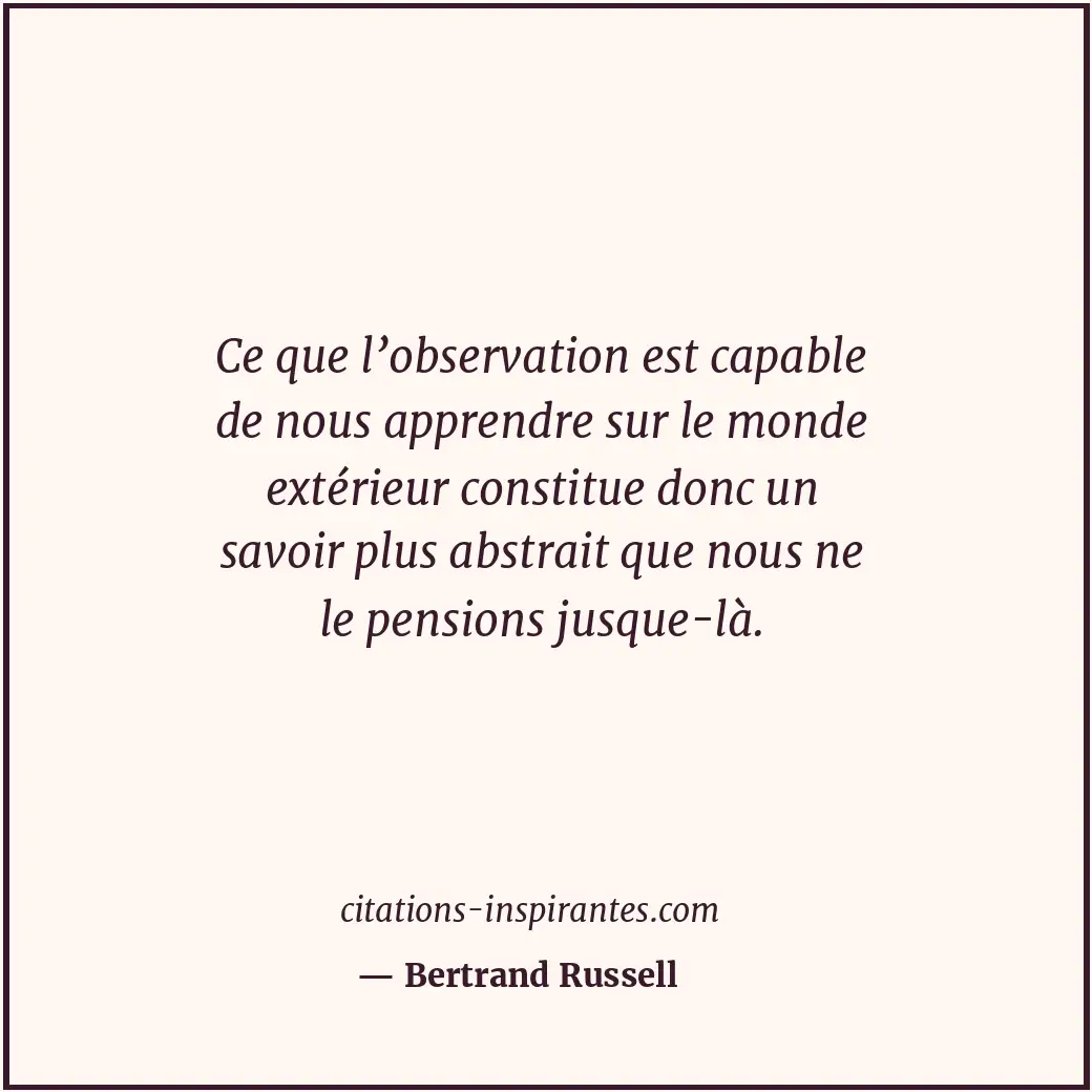 Citation de Bertrand Russell