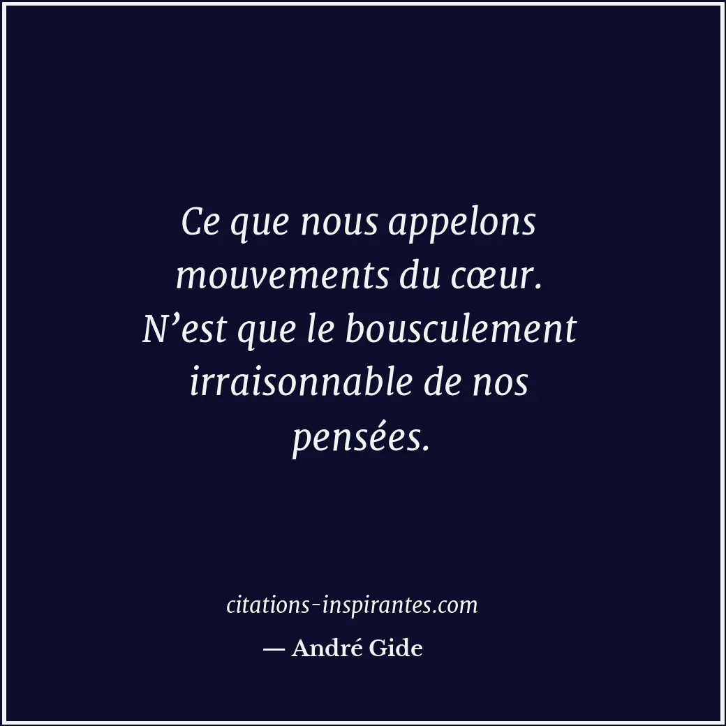 Citation de André Gide