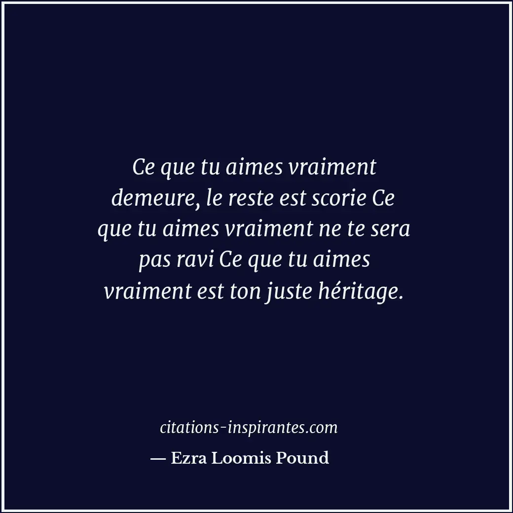 Citation de Ezra Loomis Pound