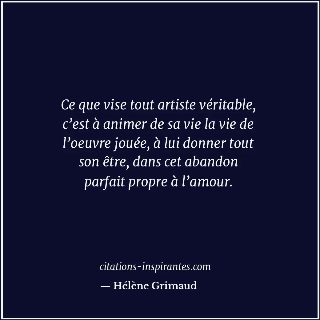 Citation de Hélène Grimaud