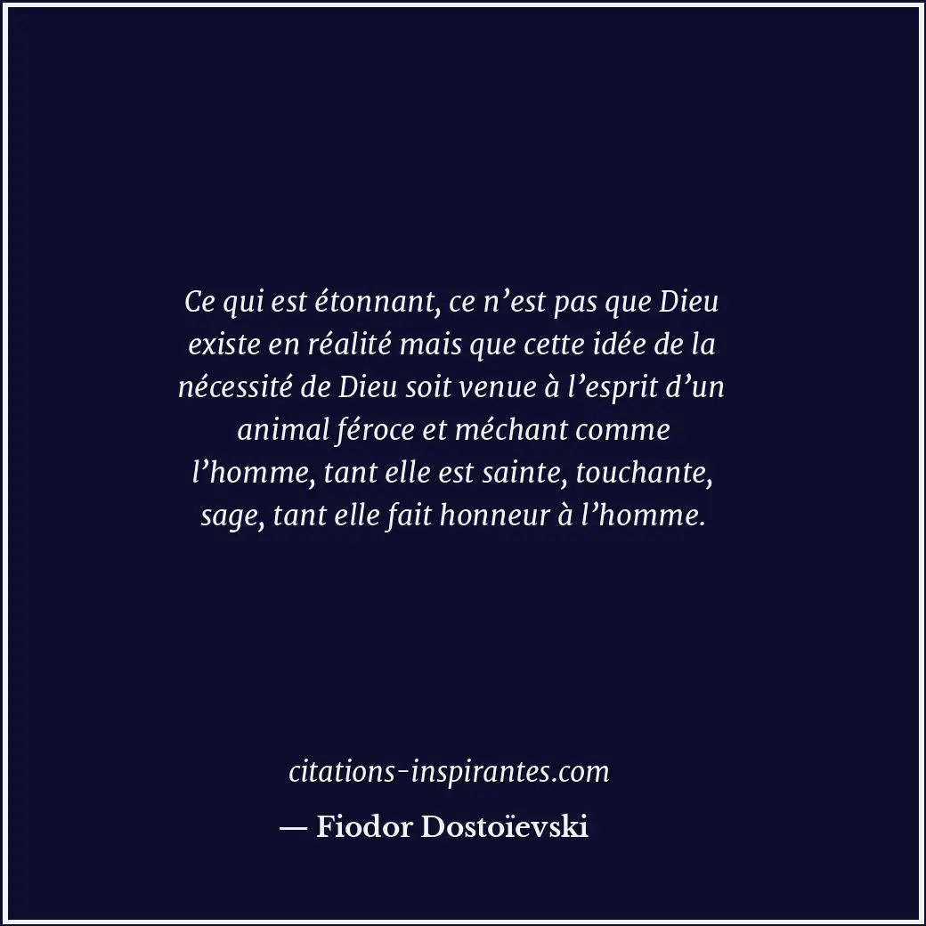 Citation de Fiodor Dostoïevski