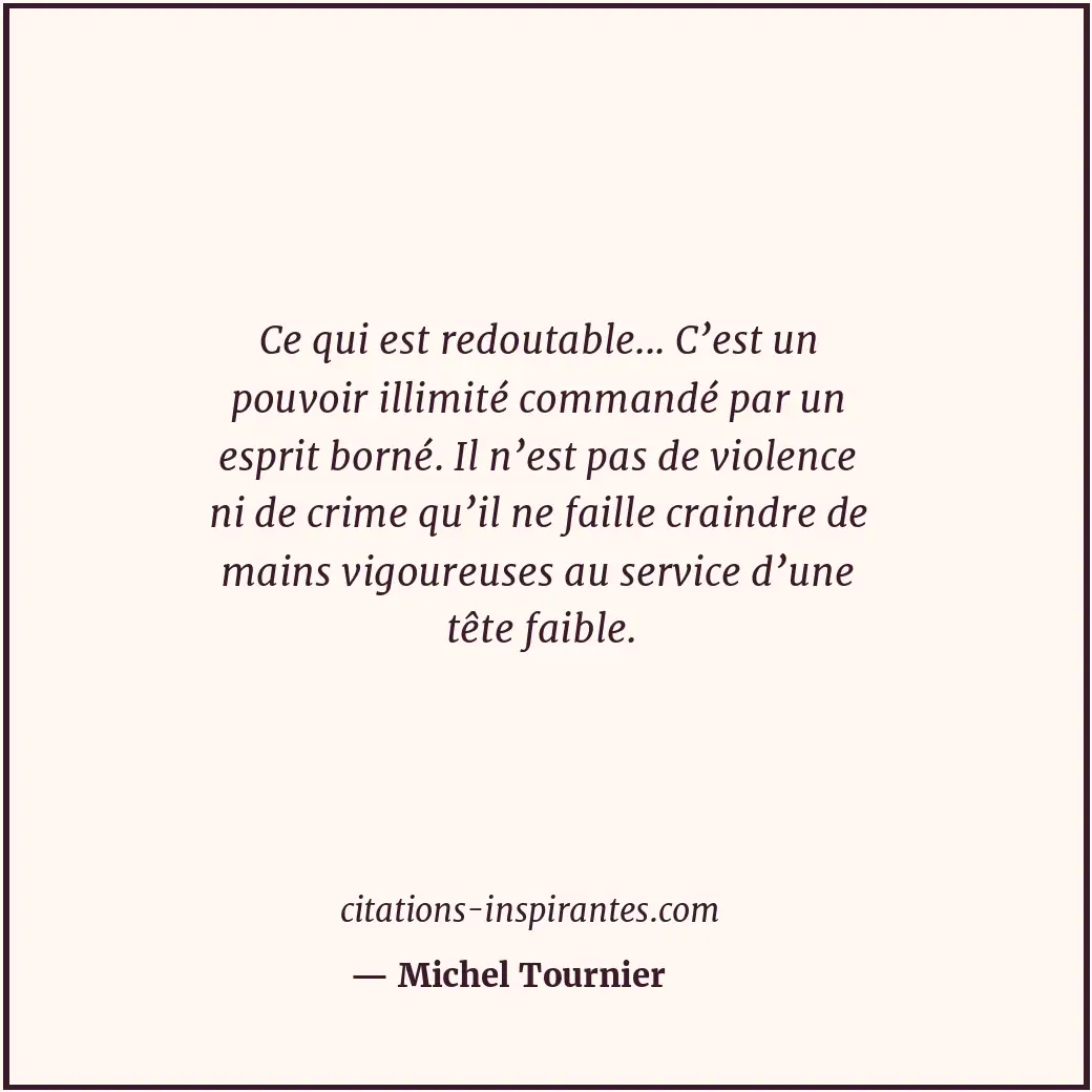 Citation de Michel Tournier