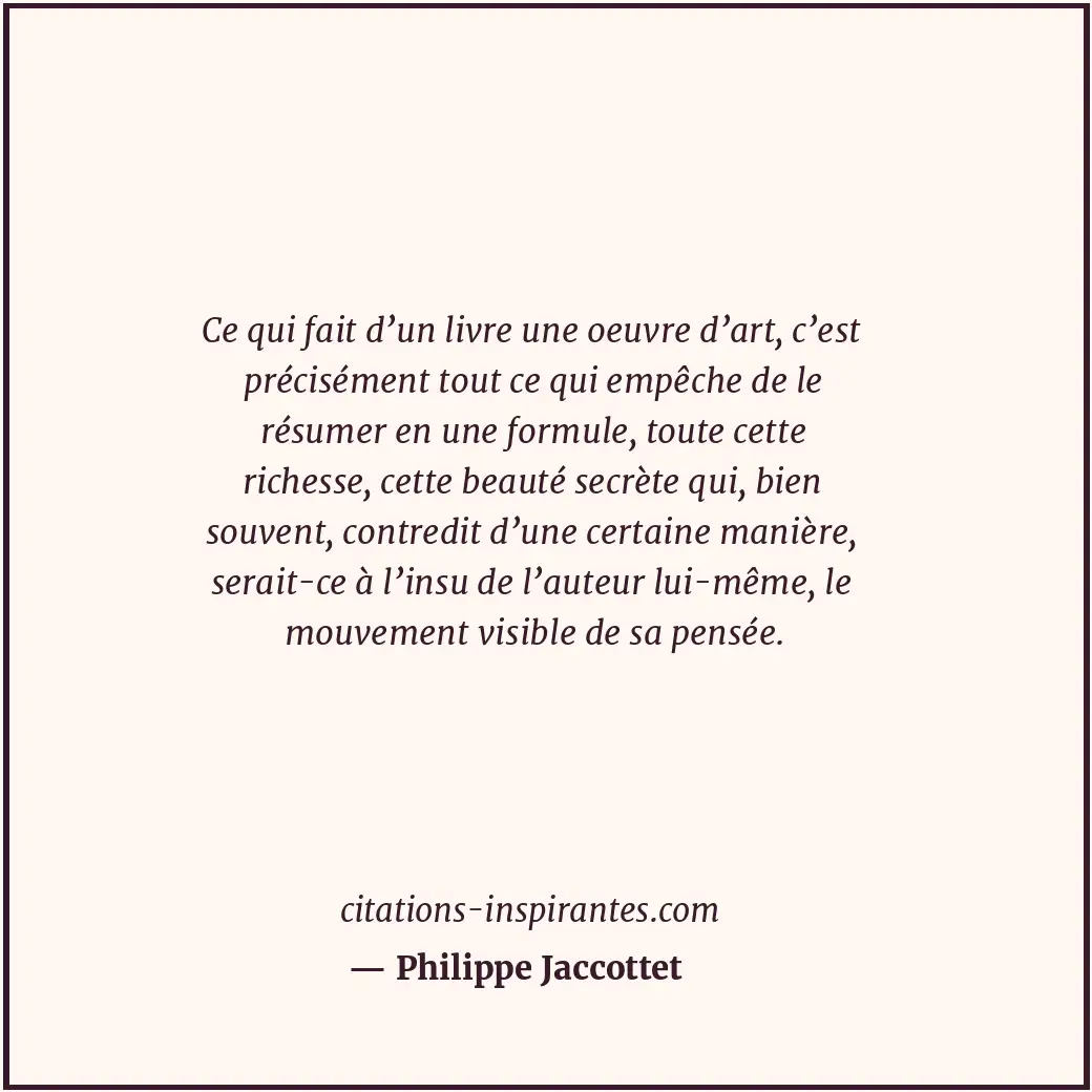 Citation de Philippe Jaccottet