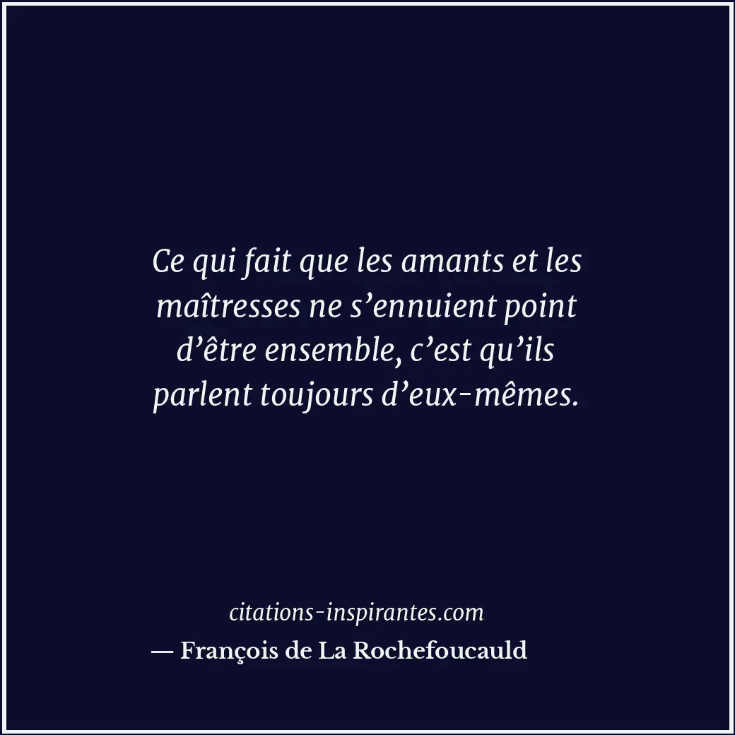 Citation de François de La Rochefoucauld