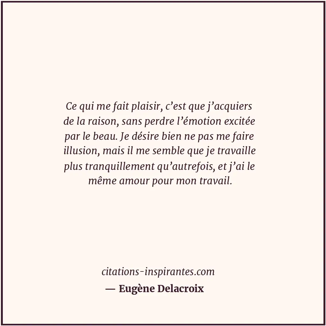 Citation de Eugène Delacroix