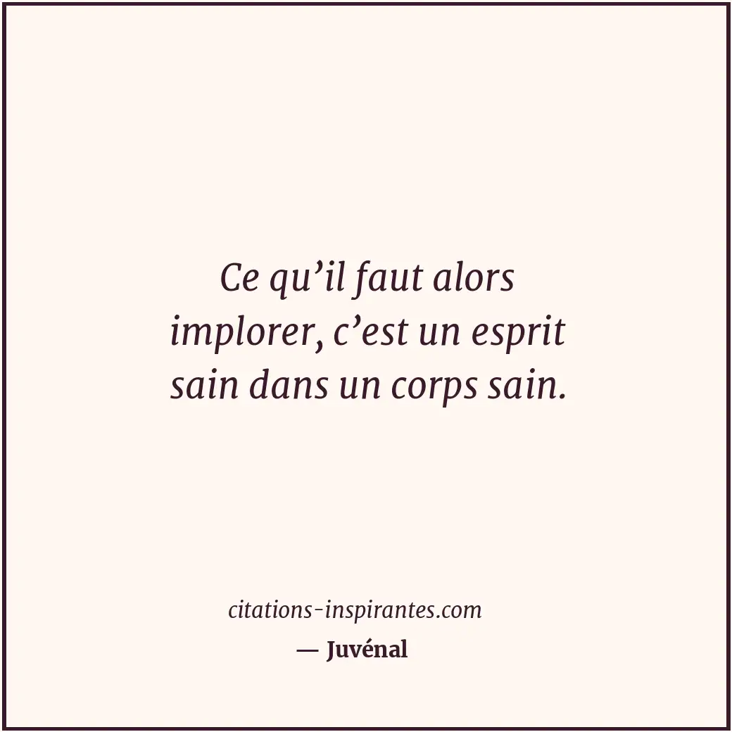Citation de Juvénal