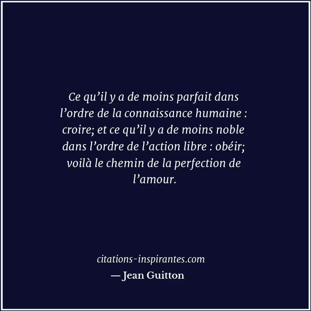 Citation de Jean Guitton