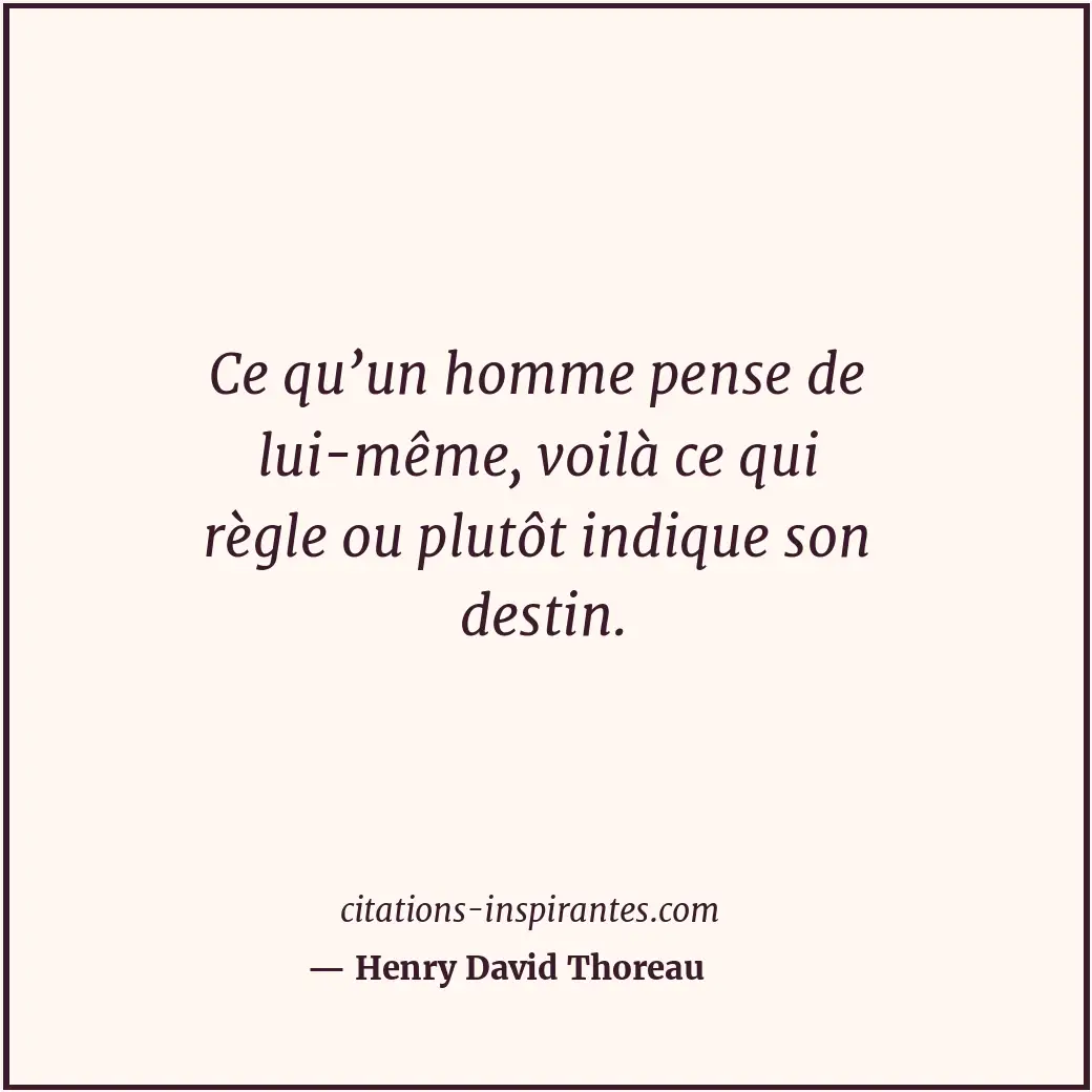 Citation de Henry David Thoreau