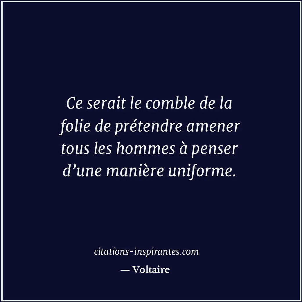 Citation de Voltaire