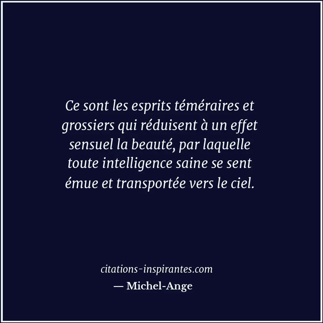 Citation de Michel-Ange
