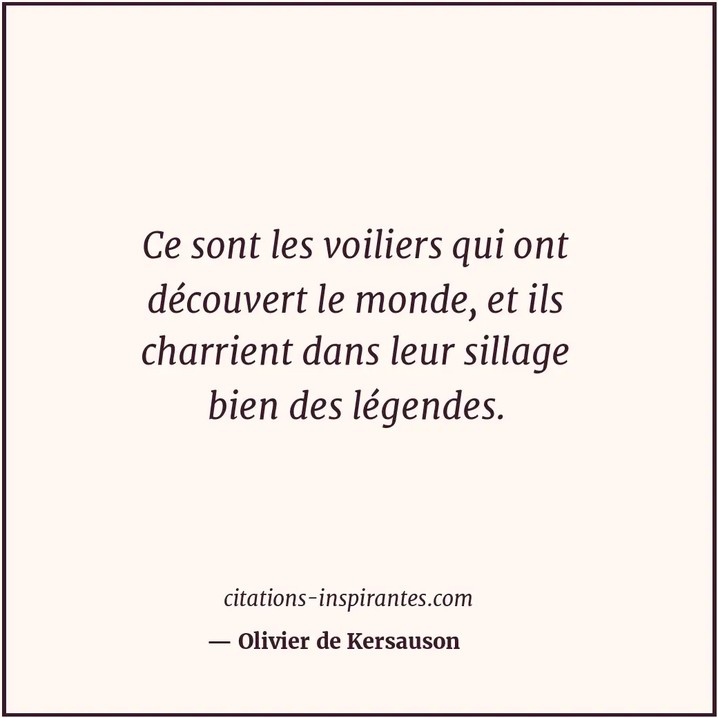 Citation de Olivier de Kersauson