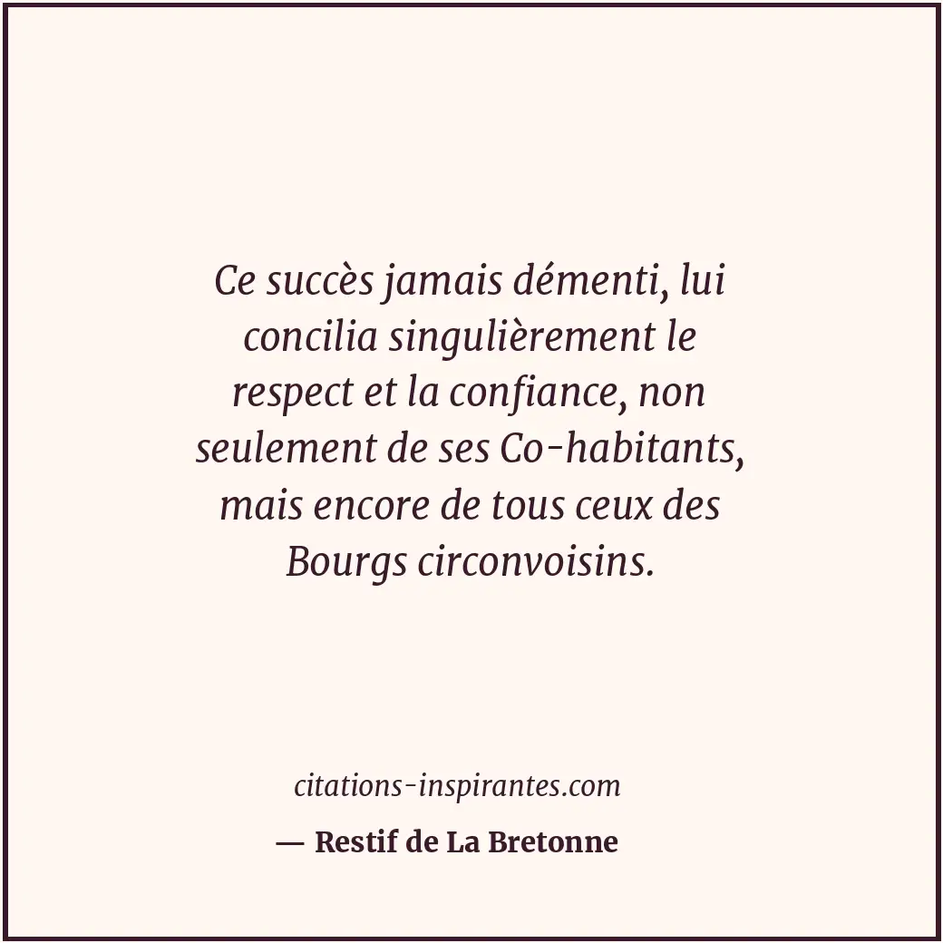Citation de Restif de La Bretonne