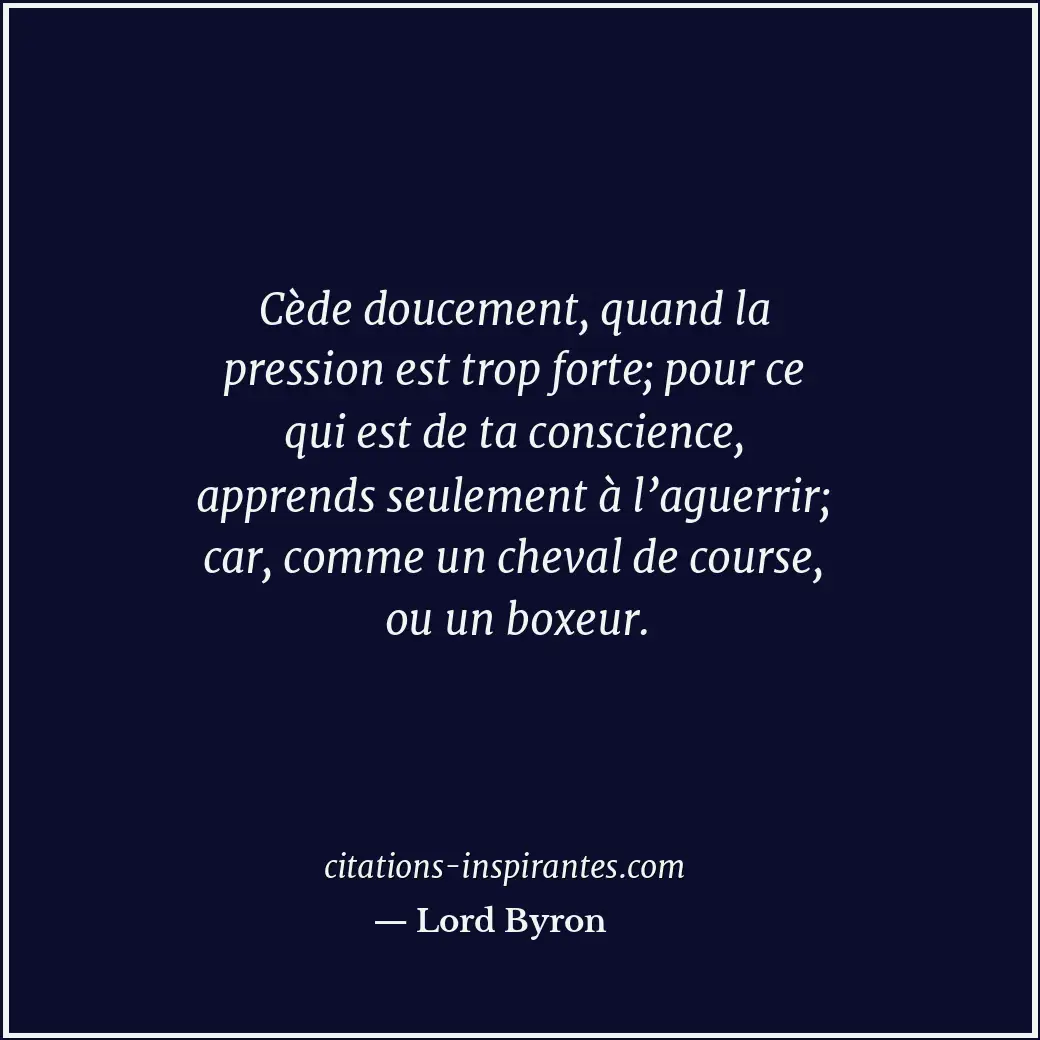 Citation de Lord Byron