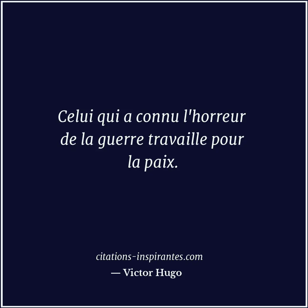 Citation de Victor Hugo