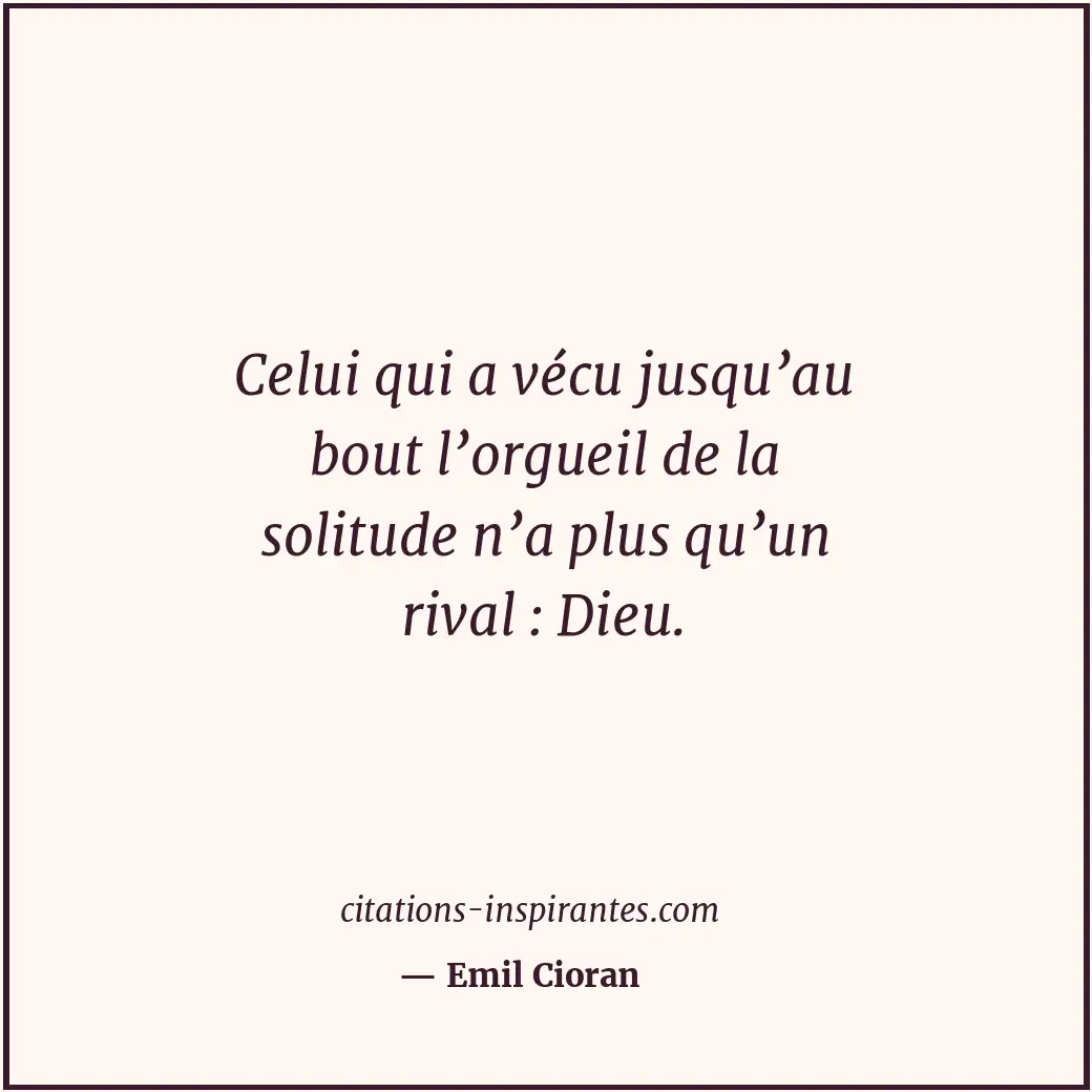 Citation de Emil Cioran