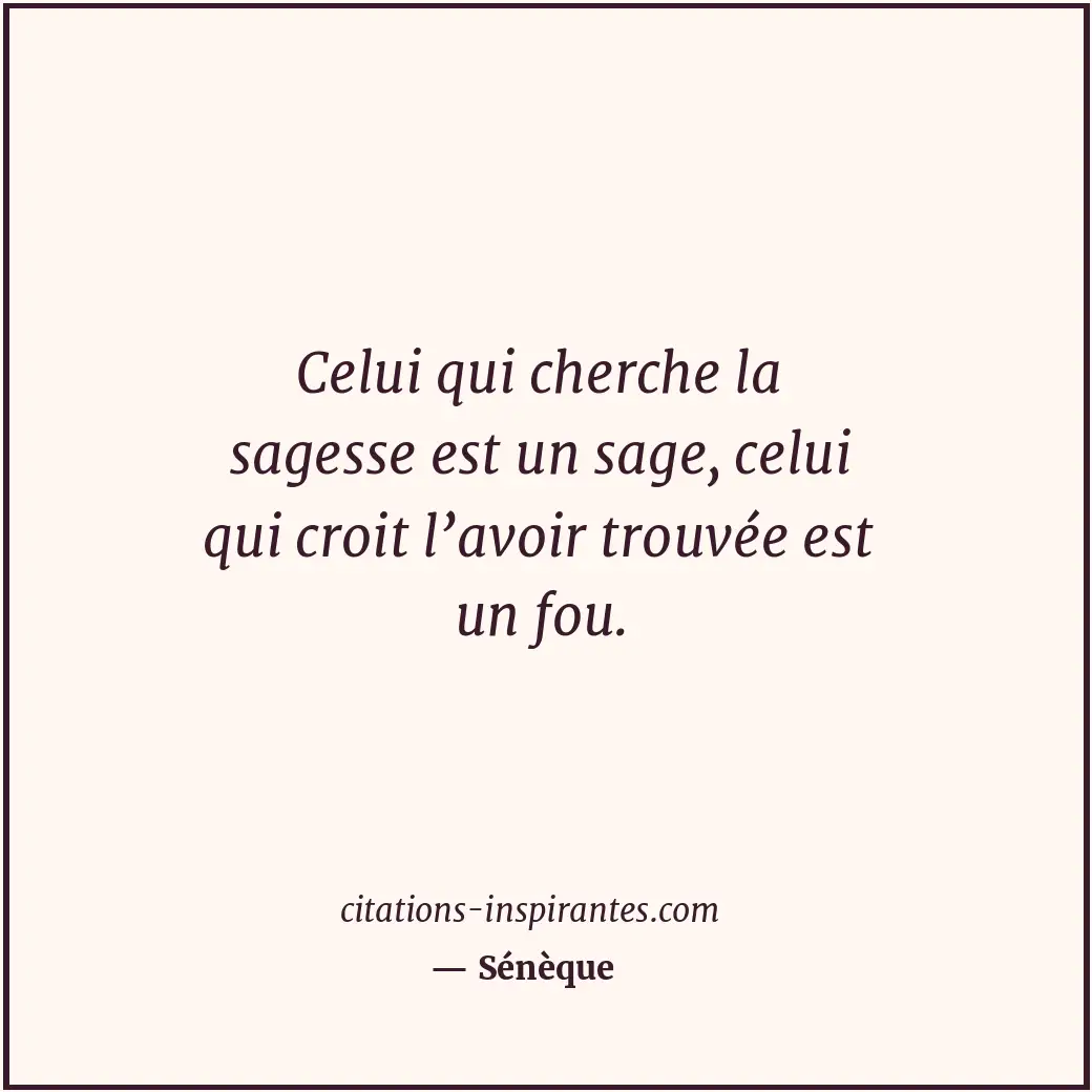 Citation de Sénèque