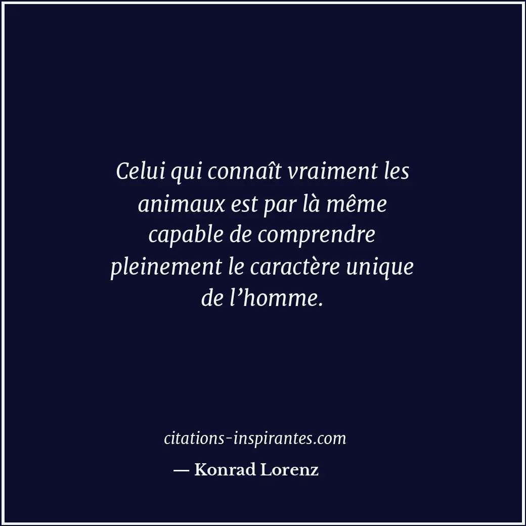 Citation de Konrad Lorenz