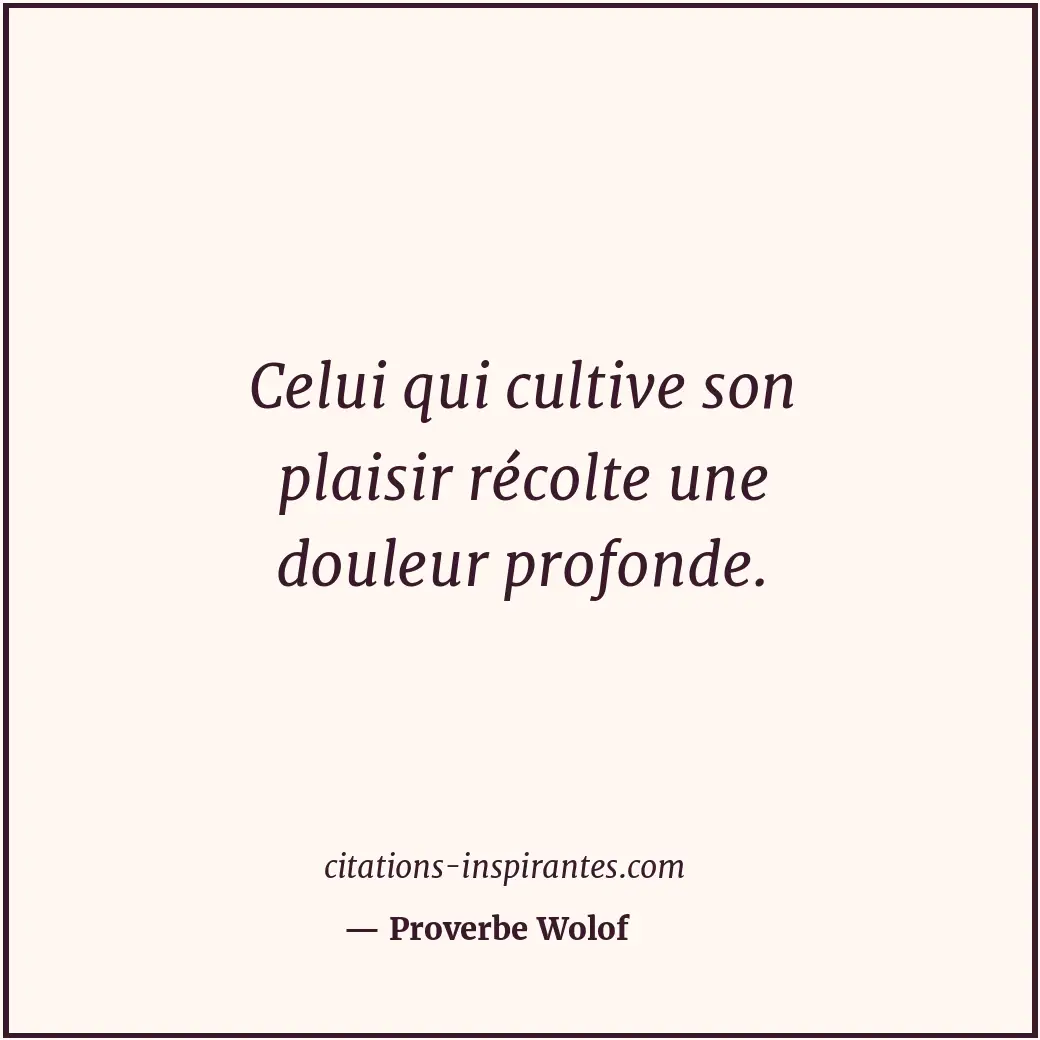 Citation de Proverbe Wolof