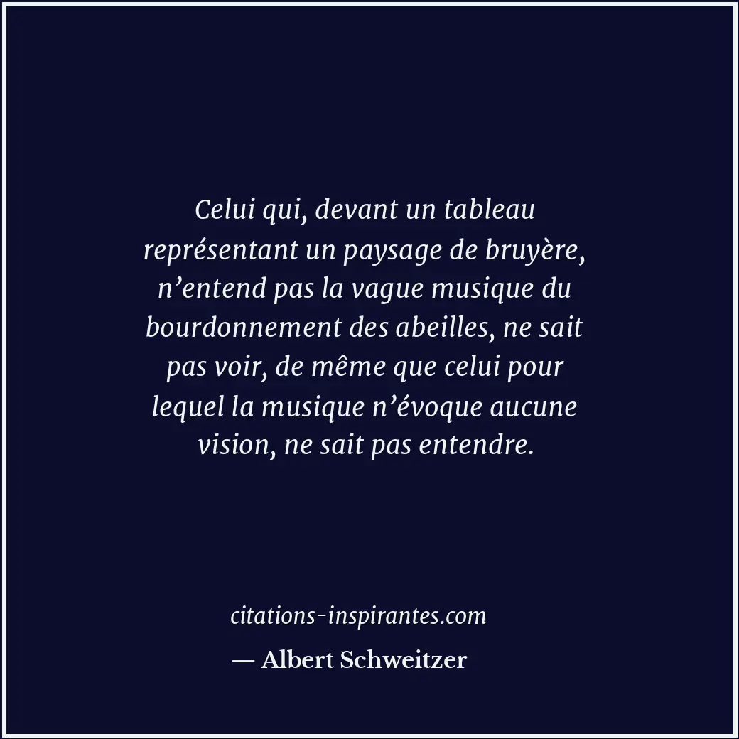 Citation de Albert Schweitzer