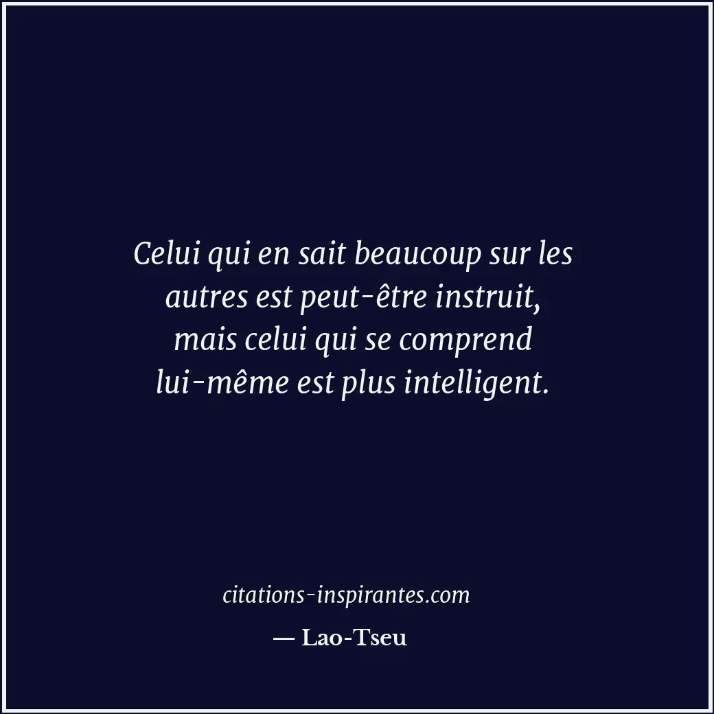 Citation de Lao-Tseu